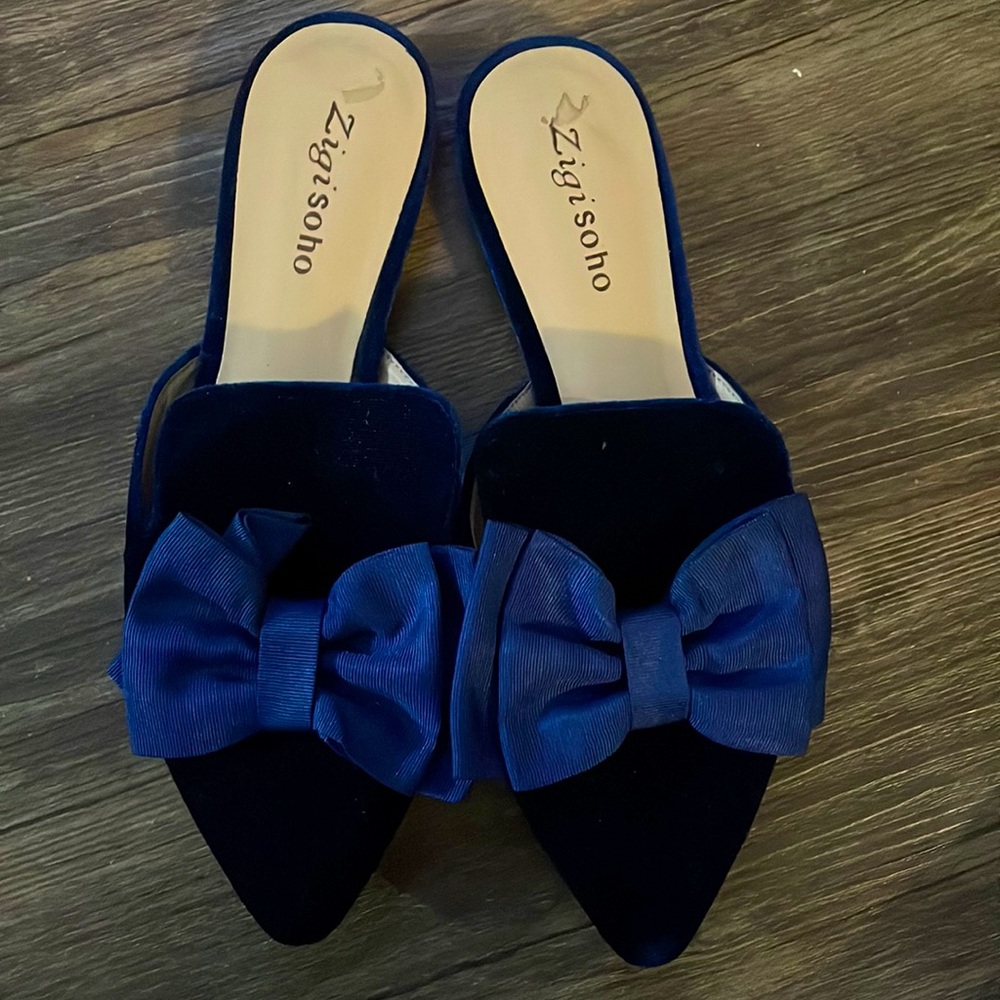 Royal Blue Mules